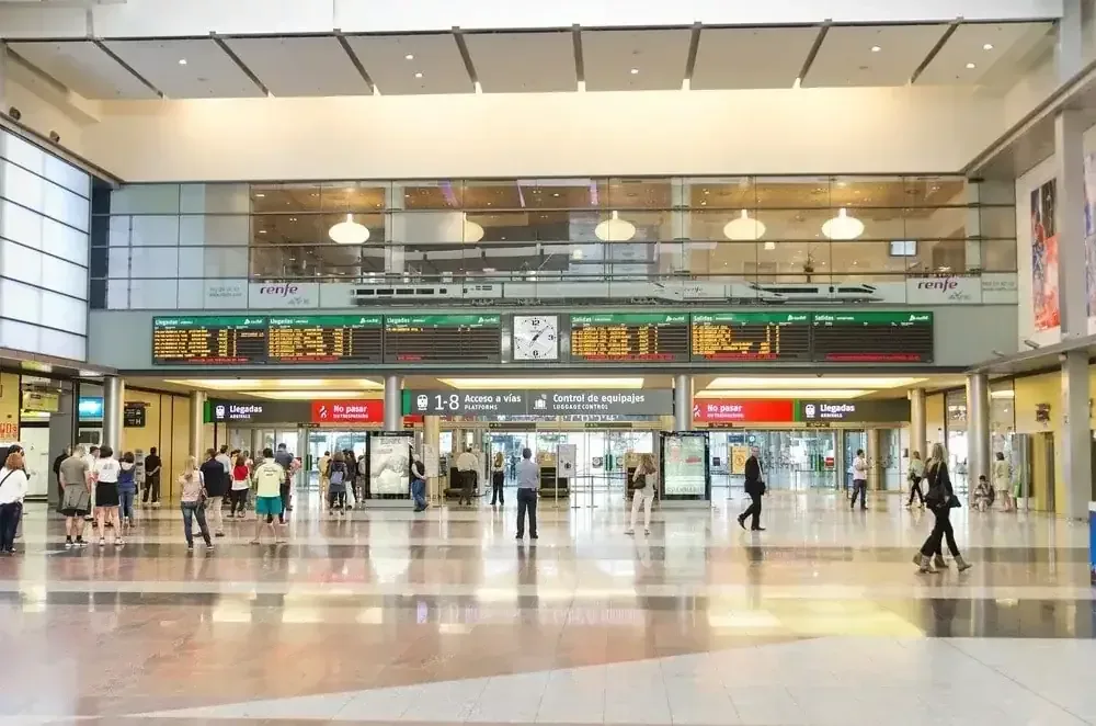 Interior of María Zambrano station