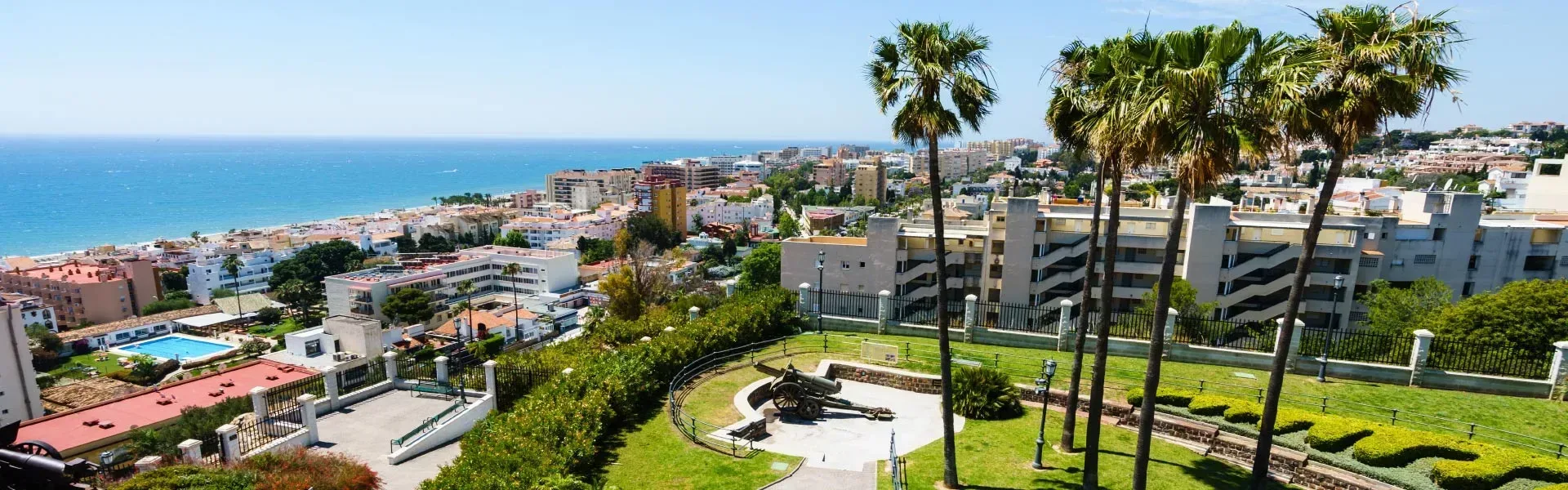 Beach and seafront of Torremolinos